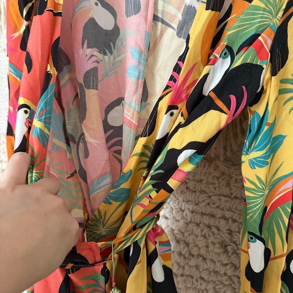 Farm Rio Rainforest Wrap Blouse - Picture 8 of 9